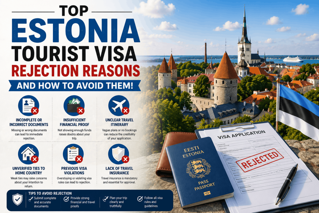 Estonia tourist visa rejection reasons